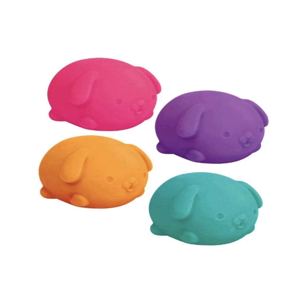Schylling Nee Doh Funky Pup Sensory Toy Lot Of 4 Whole Set - All Colors